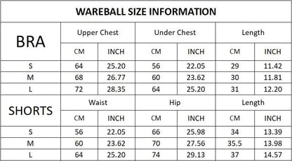 WAREBALL 2/3/4pcs Seamless Yoga Set Gym Clothes Sportswear Yoga Suits For Women Fitness Set Tracksuits Sports Bra Gym Leggings