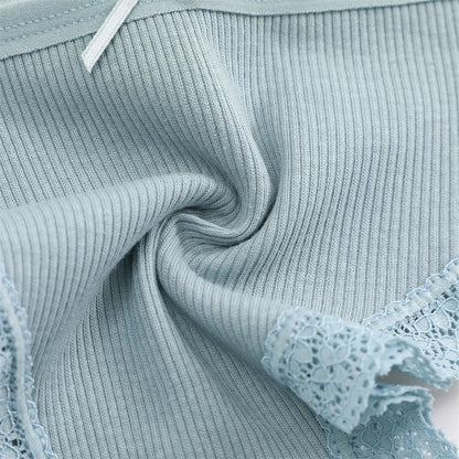 4PCS Women's Cotton Briefs Sexy Female Underpants Elasticity Comfortable Underwear Panties Lingerie S-XL  Solid Color Intimate