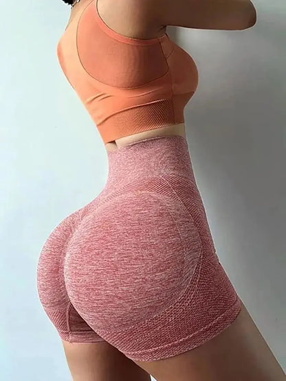 Seamless Women's Butt Lifting Shorts Workout Shorts High Waisted Booty Scrunch Shorts Athletic Gym Yoga Shorts for Women