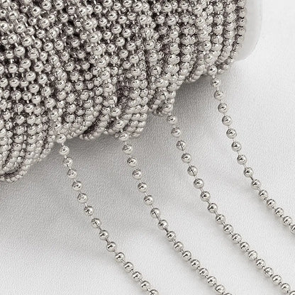 No Fade 2Meters Stainless Steel Chains for Jewelry Making DIY Necklace Bracelet Accessories Gold Chain Lips Beads Beaded Chain