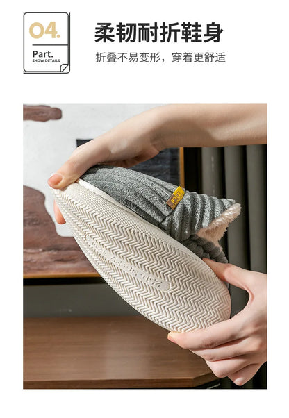 Asgard Classic Plush Slippers For Women Winter 2024 New Outdoor Fluffy Warm Boots Leisure Cotton Shoes Indoor Cozy Home Slides