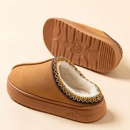Winter Women's Slipper Fashion Fuzzy Fur Anti-slip Soft Sole Outdoor Indoor Warm Comfort Men Leisure Plush Houseshoes Couple