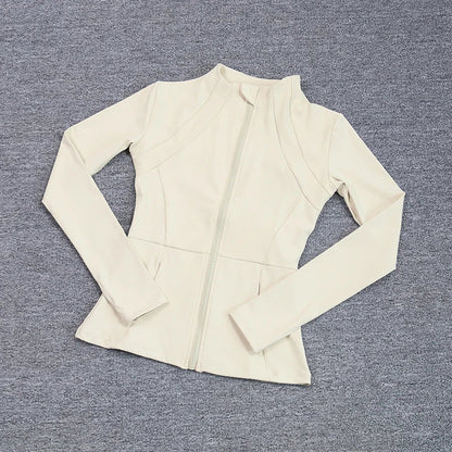 Sports Coat Women's Shirt Yoga Slim Long Sleeve Fast Running Thin Pilates Fitness Suit Top Clothing