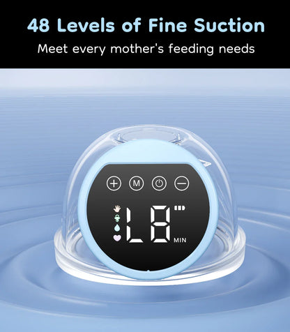 MAMIJOY Wearable Electric Breast Pumps 4 Modes 12 Levels Portable Hands Free Breast Pump Silent Comfort With 19/24mm Flange EB26