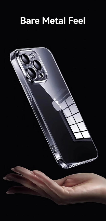 Joyroom Case For iPhone 16 15 14 13 Pro Max Anti-drop Transparent Cover For iPhone 16 Pro Max Soft TPU Case With Len Protection