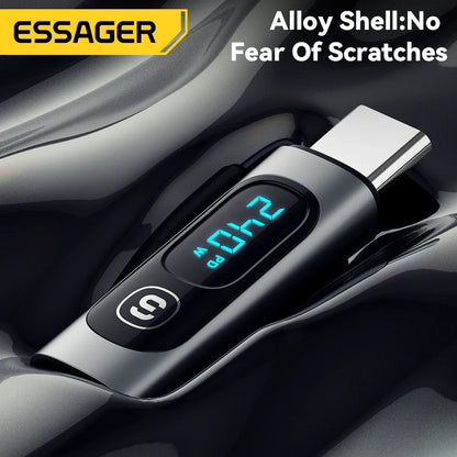 Essager 240W USB C Adapter Type C to USB C 3.0 2.0 OTG Connector Digital Display Data Adapter 100W For Macbook Pro Air Samsung
