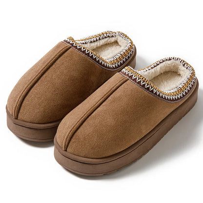 Winter Bohemian Style Indoor Fluffy Slippers with Anti-Slip and Warm Design for Comfortable Feet
