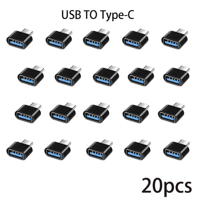 Mini Type C to USB Adapter 3.0 USB-C  Male OTG A Female Data Connector For MacBook Pro iPad Mini 6/Pro MacBook Air Type C Device