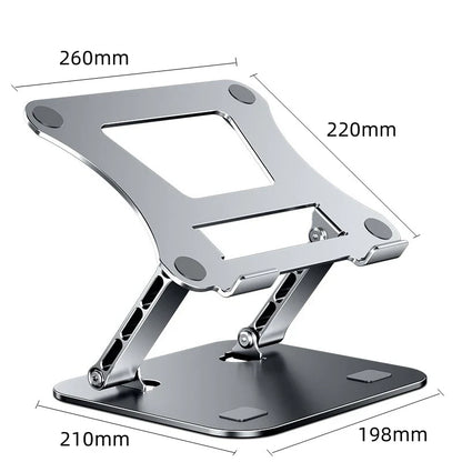 PANTXIKE Laptop Stand Foldable Aluminum Alloy Portable Notebook Stand 10-17 Inch Macbook Air Pro Computer Bracket Laptop Holder