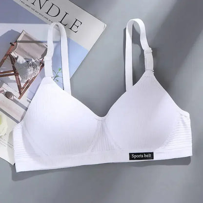 Women Cotton Push Up Bra AB Cup Bra Wireless Gathered Comfort V Brassiere Lingerie Bralette For Women Seamleass Bras Underwear