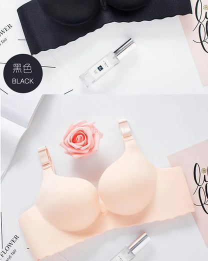 2025 New Extreme Push Up Bra 8cm Pads Small Bust Double Cup Padding Wireless Adjustable Plunge Bra Seamless Lift & Natural Shape