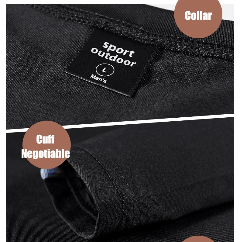 Men Compression Running T Shirt Fitness Tight Long Sleeve Sport Tshirt Training Jogging Shirts Gym Sportswear Quick Dry Rashgard