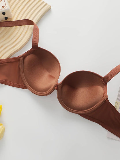 The Best-selling Sexy Gathering Promotion Style Glossy Letter Shoulder Strap Two-piece Women's Underwear Set B2050