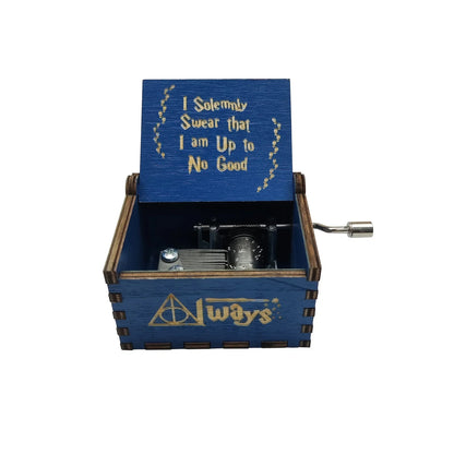 Merry Christmas Music Box Wooden Antique Carved Hand Cranked Classic Theme Music for Birthday Party Gifts Family Decoration