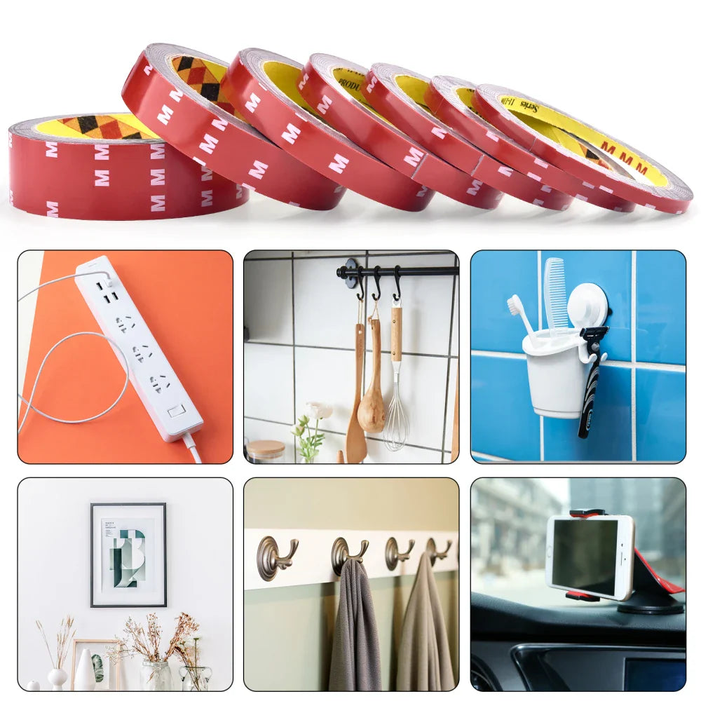 3Meters Strong Double Sided Adhesive Tape With High Viscosity For Automotive Use High Temperature Resistant Fixed Adhesive Patch