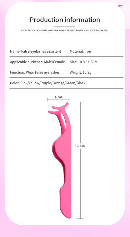 1 Pc False Eyelashes Tweezer Fake Eye Lash Applicator Makeup Tools Auxiliary Curler Mink Eyelashes Professional Tweezer Tools