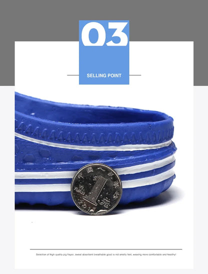 YRZL Mens Slippers Beach Shoes Unisex Hollow Outdoor Casual Men Beach Sandal Flip Flops Shoes Non-slip Size 36-45 Mens Slippers