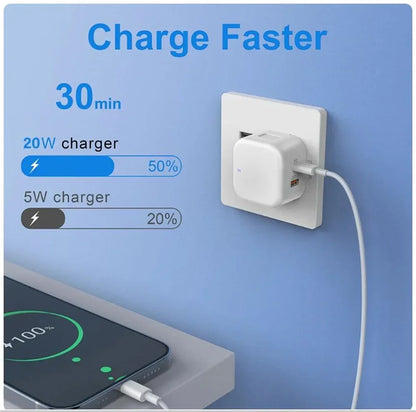 EU US UK 20W Dual Ports Type c USB C PD Wall Charger Fast Quick Charging Power Adapters For IPhone 11 12 13 14 15 Samsung htc lg