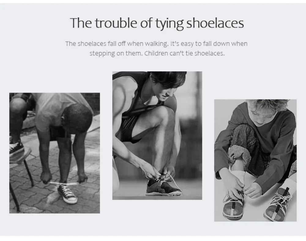 1Pair Elastic Tieless Shoelaces Shoe Laces No Tie Shoelace for Kids and Adult Sneakers Quick Lazy Metal Lock Laces Shoe Strings