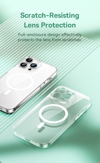 Baseus Magnetic Phone Case for iPhone 15 14 13 12 11 Pro Max Wireless Charging Cover For iPhone 15 14 Pro Max Magnet Clear Case