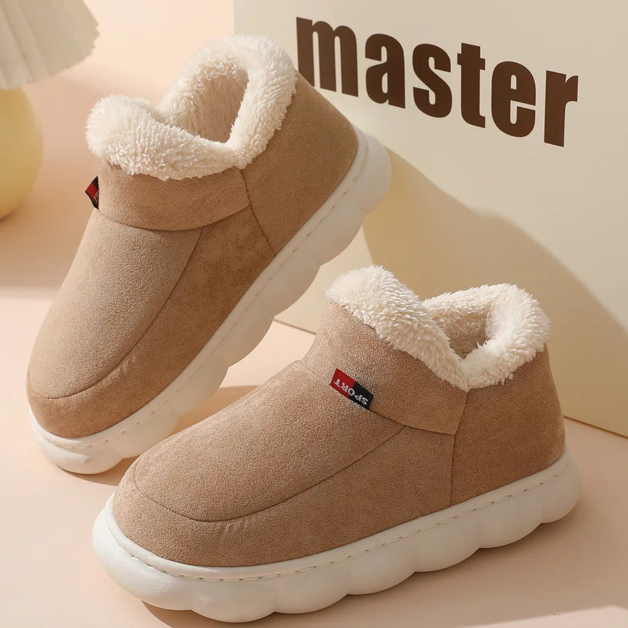 Asgard Classic Plush Slippers For Women Winter 2024 New Outdoor Fluffy Warm Boots Leisure Cotton Shoes Indoor Cozy Home Slides