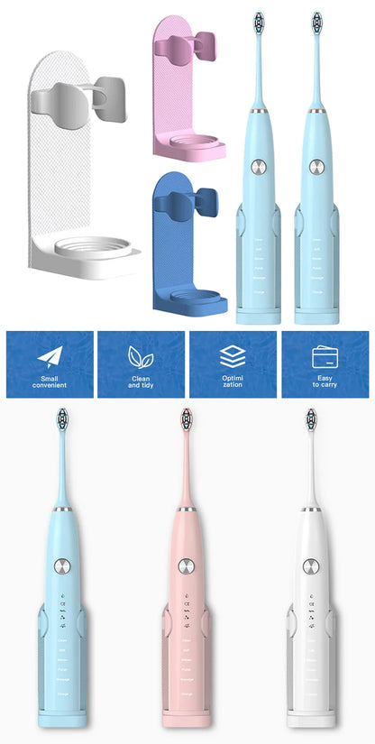 Adjustable Toothbrush Holder Electric Toothbrush Base Silicone Non-slip Wall Mount Brush Body Rack Adapt 99%