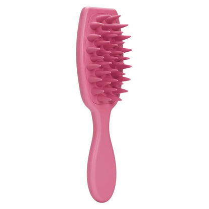 Silicone Shampoo Brush Scalp Massage Brush Head Washing Comb Long Handle Hair Massager Bath Brush Body Scrubber Hair Accessories