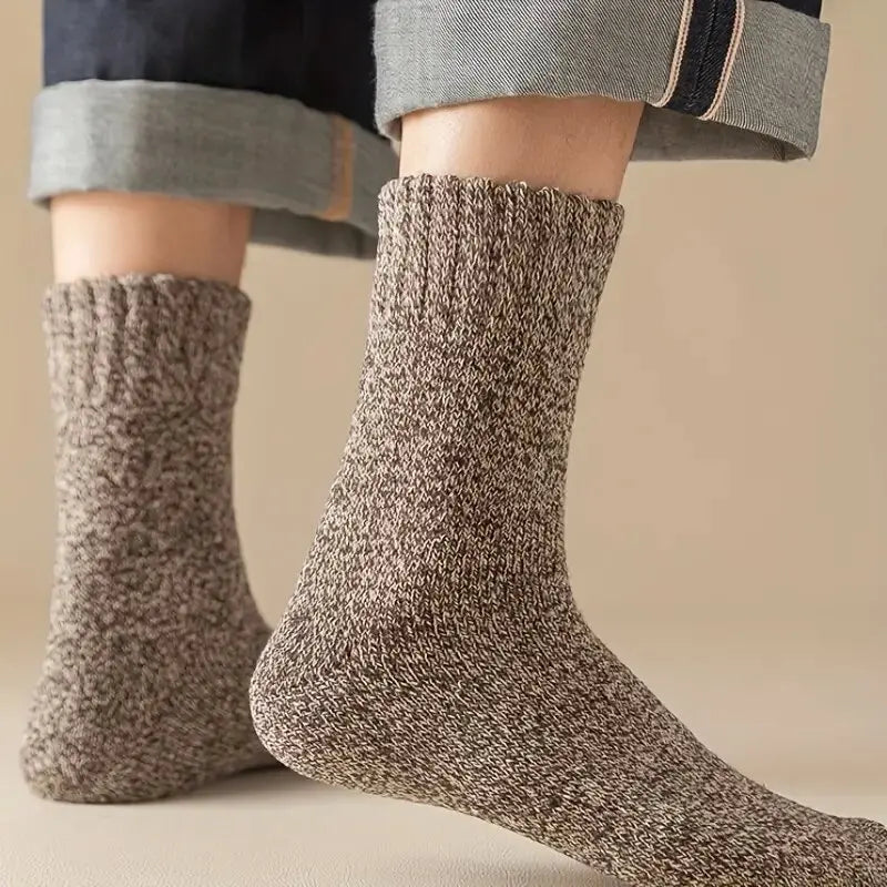 3 Pairs Winter Warm Thick Towel bottom Man Socks Wool Male Socks Slipper Socks Merino Wool Socks Against Cold Snow Socks 39-44