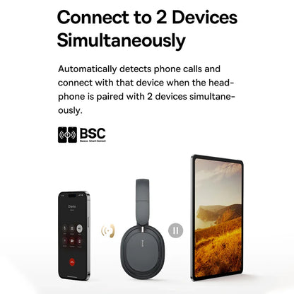 Baseus Bowie D05 Headphones Wireless Earphone Bluetooth 5.3 Headset HiFI Stereo Fones Foldable Wireless Wired Dual Use Headphone