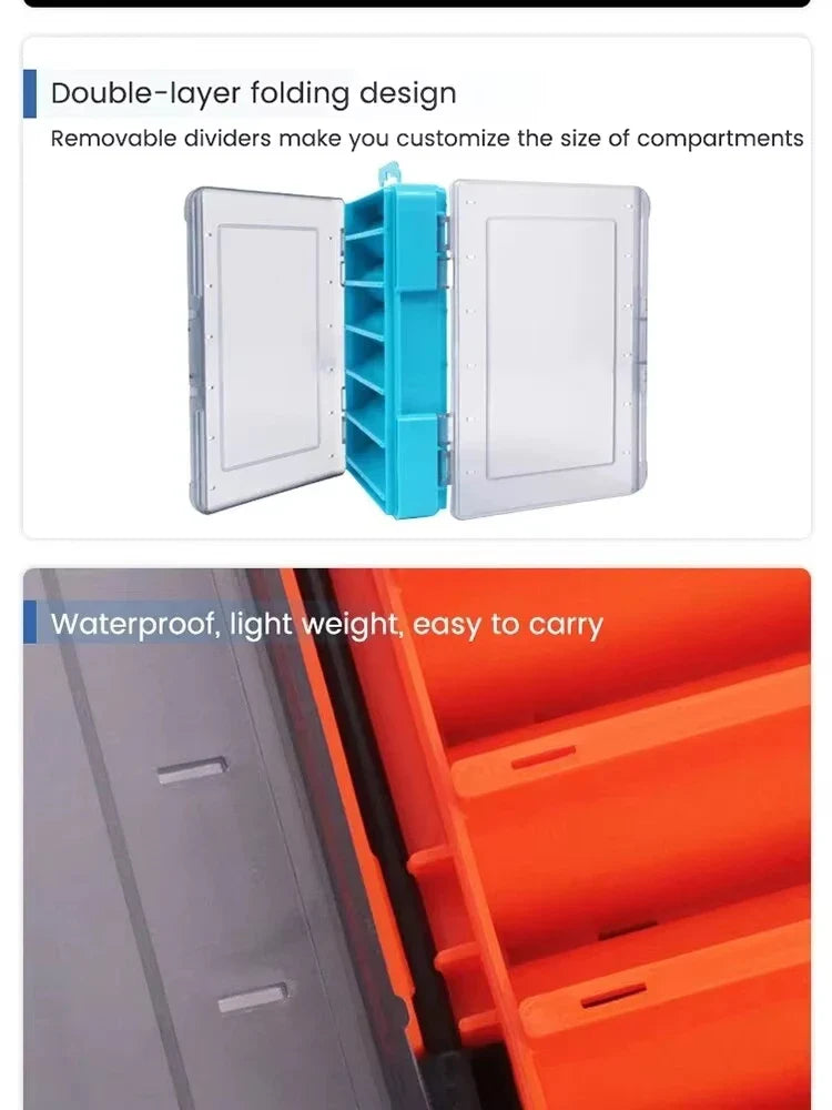 SHIQIAN Fishing Accessories Box U Size Wooden Shrimp Box Bait Box Storage Box VIB Minobo Climb Transparent