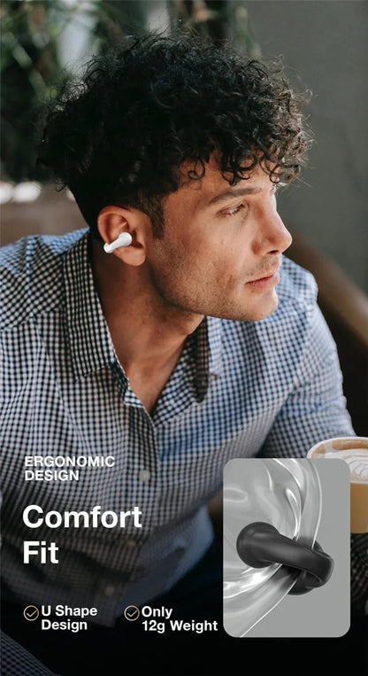 Earring Wireless Earbuds Bluetooth 5.3 Earphone Open Ear Headphones Air Conduction for Sport Running Painless Wearing Headset