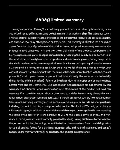 #Sanag C16S Bluetooth 5.4 Wireless Headphones Open Ear OWS Earphones HiFi Sound Headset APP Control TWS Earbuds 8 Hours Playback