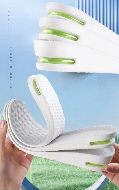 1Pair Height Increase Insole for Feet Comfort Plantar Fasciitis Shoes Insoles Men Women Sports Air Shock Absorbing Shoe Pads
