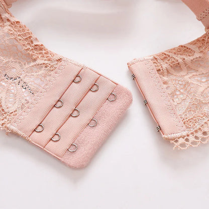 Lace Bra for Women Big Cup 1/2 Sexy Floral Underwire Underwear Ladies Push Up Thin Bra Half Cup 36-42C Black Gather Brassiere