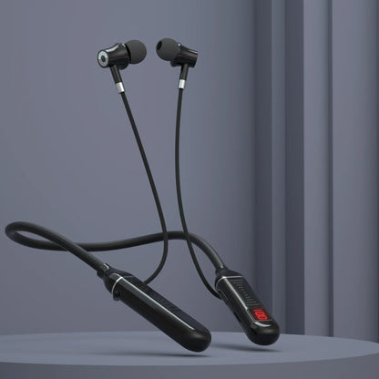 Wireless Earphones 5.3 Neckband Headphones Gaming LED Display Stereo Sports Headset Halter Waterproof Magnetic Earbuds