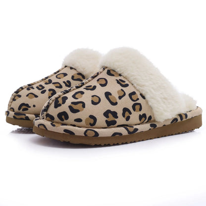 Comwarm Fluffy Winter Slippers For Women Furry Fuzzy Home Shoes Faux Fur House Plush Slippers Indoor Warm Comfy Mute Flats Slide