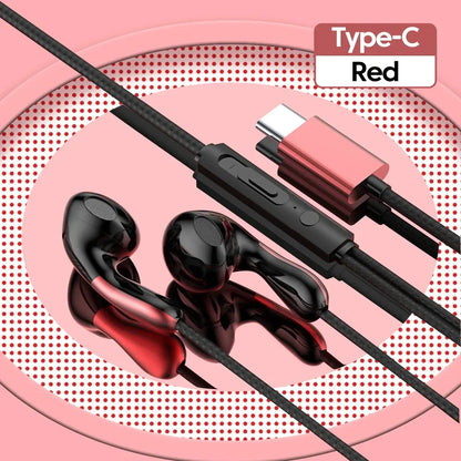 For Samsung Headphones HiFi Bass Stereo Volume Control With Mic Type C 3.5mm Eadphones For Galaxy S24 S23 S22 S21 Ultra Note 20