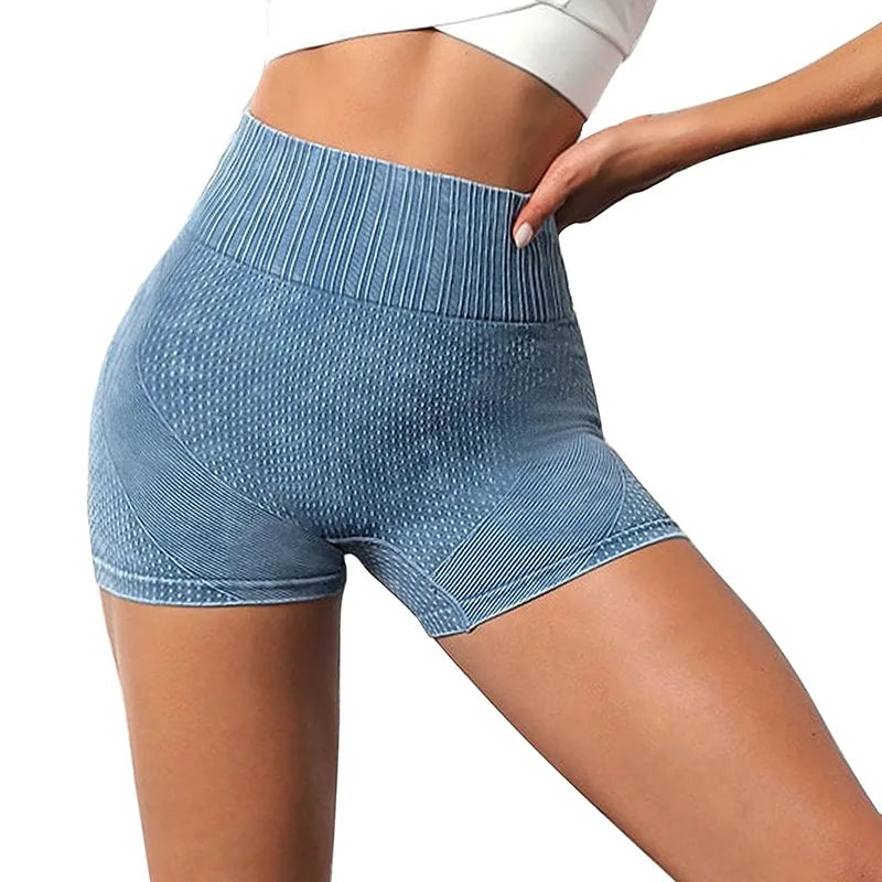 Seamless Knitted Buttock Sports New Shorts Running Yoga Fitness Pants Tight Quick Dry Training Yoga Shorts Women