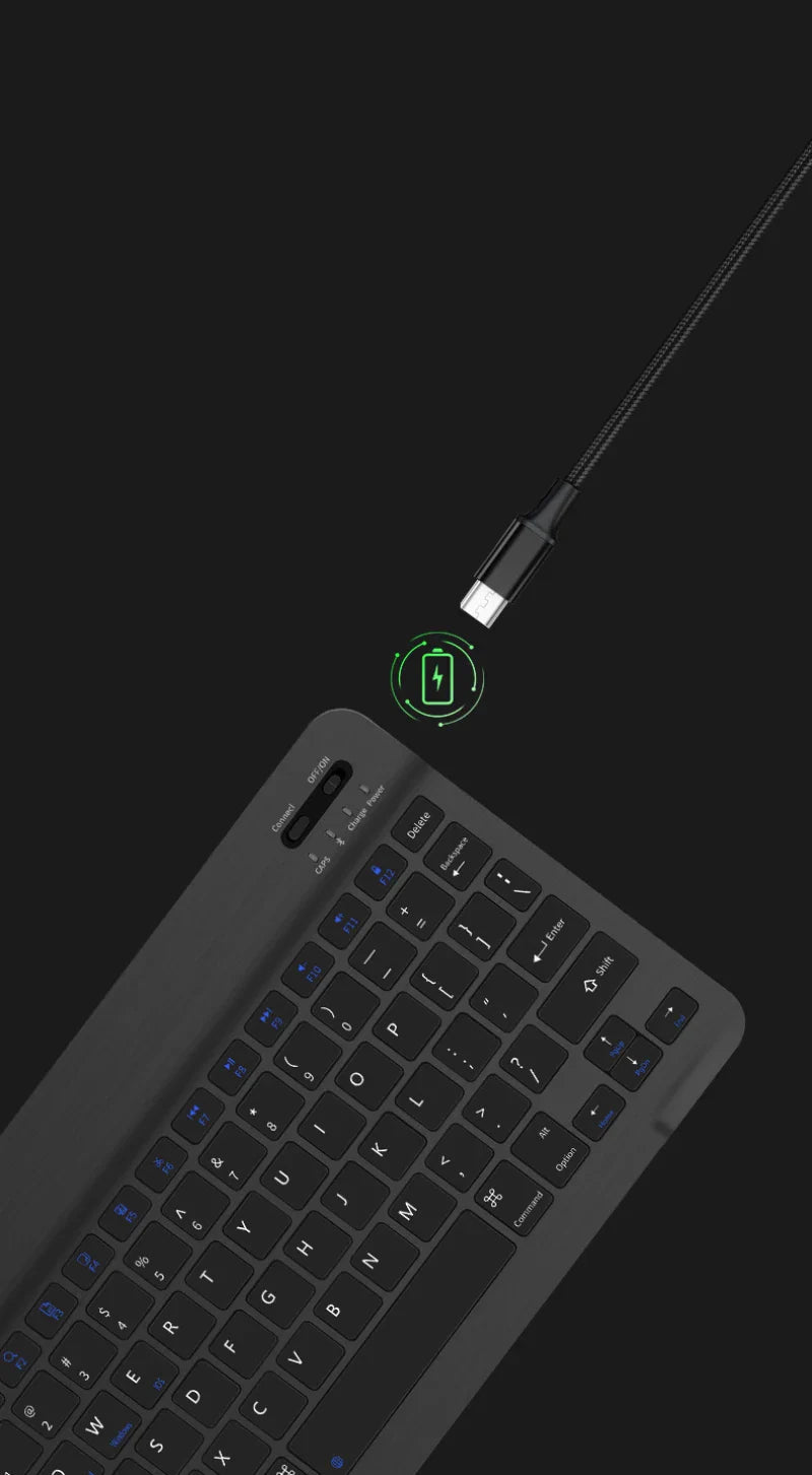 10 inch Magnetic Tablet Keyboard for iPad 2024 10.9 11 10.2 Bluetooth Rechargeable Keyboards for Xiaomi 6 Huawei Matepad 11.5