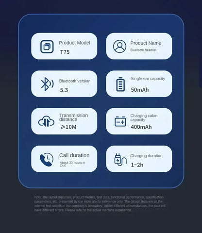 NEW Bluetooth 5.3 Wireless Bone Conduction Headphones T75 Clip Ear Music Noise Canceling Headset HD Call Sports Gaming Earphone