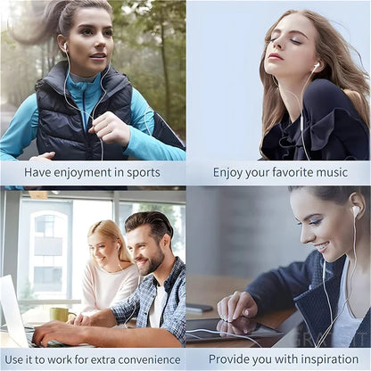 Original Type C Wired Headphone For Xiaomi Mi 14 13 12 Pro Ultra Lite 3.5MM Earphone Redmi Poco Huawei Samsung Earbuds Headset