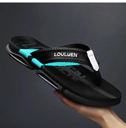 High Quality Fashion Men Flip Flops Summer Beach Flip Flops Men Casual Breathable Antiskid Beach Slippers Men Summer Outdoor