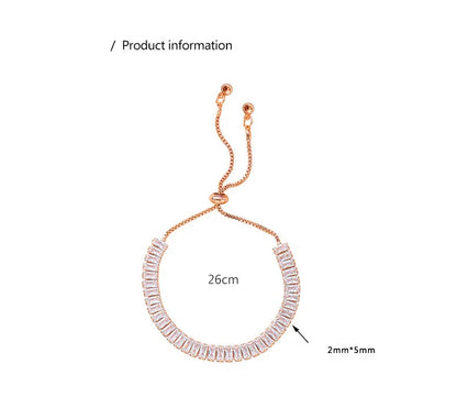 Full of Rhinestone Stainless Steel Bracelet For Women 2022 New  Designer Shiny Luxury Zircon Adjustable Bracelets Jewelry Gift