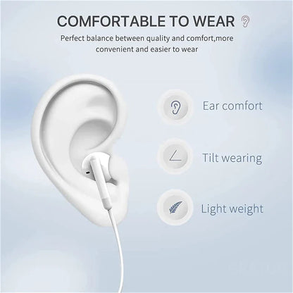 Original Type C Wired Headphone For Xiaomi Mi 14 13 12 Pro Ultra Lite 3.5MM Earphone Redmi Poco Huawei Samsung Earbuds Headset