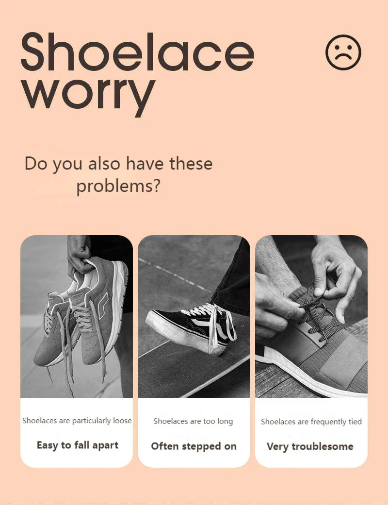 Magnetic Locking Shoelaces without ties Sneakers elastic laces  Children Adults Quick On/Off Shoelaces Shoe accessories 1 Pair