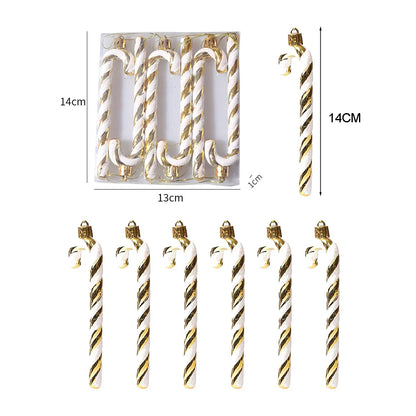 Candy Decorations for Christmas Tree,Red And Gold Candy Cane,Pine Cones,Christmas Home Decoration 2025,Xmas Tree Ornament