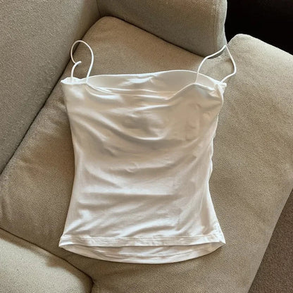 Summer Camis Tank Tops Women Thin Strap Bra Tanks For Woman Solid Color Casual Korean Style Female Top