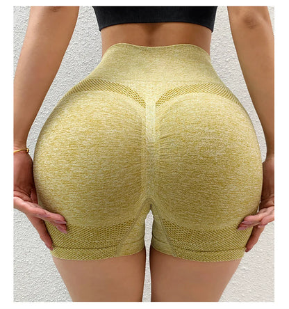 Seamless Women's Butt Lifting Shorts Workout Shorts High Waisted Booty Scrunch Shorts Athletic Gym Yoga Shorts for Women