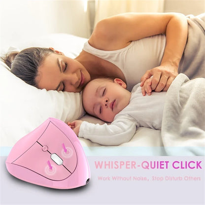 JOMAA Rechargeable Vertical Mouse Wireless USB 2.4G Right Hand Ergonomic Mice for Computer Laptop Gaming Mouse