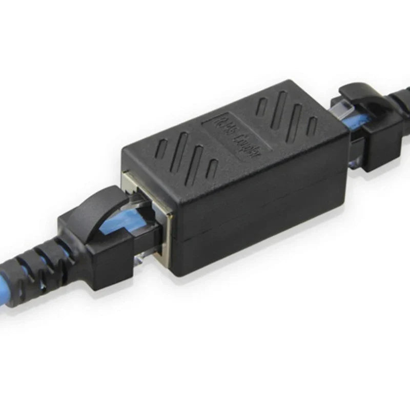 RJ45 1 To 1/2 LAN Ethernet Network Cable Female Splitter Adapter Connector Splitter Extender Plug Network Tee Head Connection